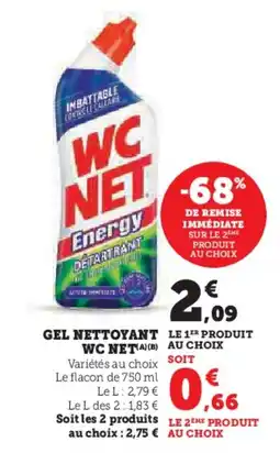 Super U WC NET Gel nettoyant offre