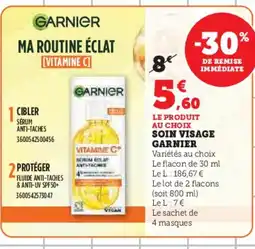 Super U GARNIER Soin visage offre