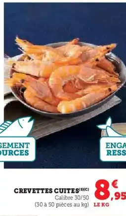 Super U Crevettes cuites offre