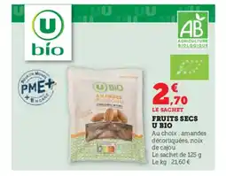 Super U Fruits secs u bio offre