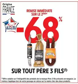 Intermarché Drive Sur tout père 3 fils offre