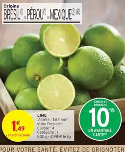 Intermarché Drive Lime offre