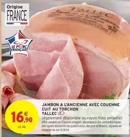 Jambon a l'ancienne avec couenne cuit au torchon