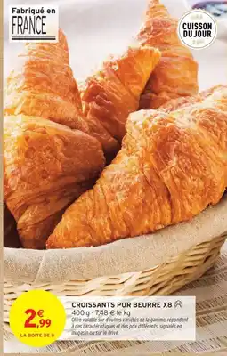 Intermarché Drive Croissants pur beurre x8 offre