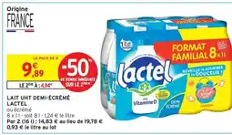 Intermarché Drive LACTEL Lait uht demi-écrémé offre