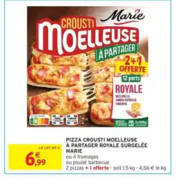 Intermarché Drive MARIE Pizza crousti moelleuse à partager royale surgelée offre