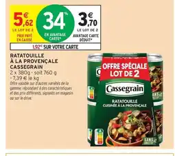 Intermarché Drive CASSEGRAIN Ratatouille à la provençale offre