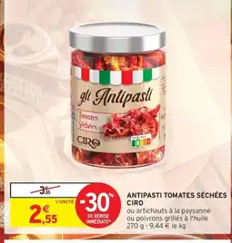 Intermarché Drive CIRO Antipasti tomates séchées offre