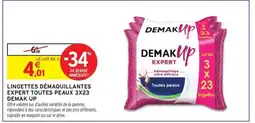DEMAK UP Lingettes démaquillantes expert toutes peaux 3x23