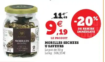 Hyper U Morilles Sechees offre