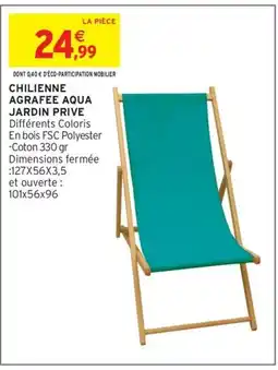 Intermarché Drive Chilienne agrafee aqua offre