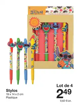 Zeeman Stylos 19 x 14 x 2 cm offre