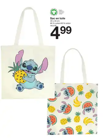 Zeeman Sac en toile offre