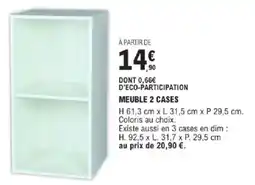 E.Leclerc Brico Meuble 2 cases offre