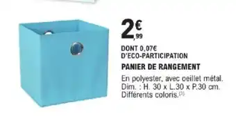 E.Leclerc Brico Panier de rangement offre