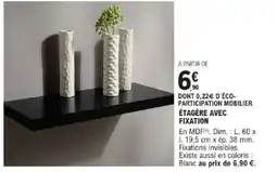 E.Leclerc Brico ĂtagĂšre avec fixation offre