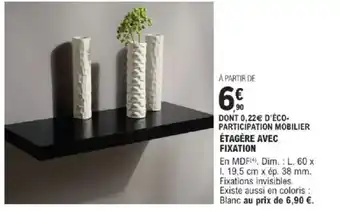 E.Leclerc Brico Étagère avec fixation offre