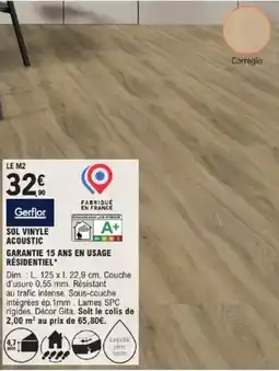 E.Leclerc Brico GERFLOR Sol vinyle acoustic offre