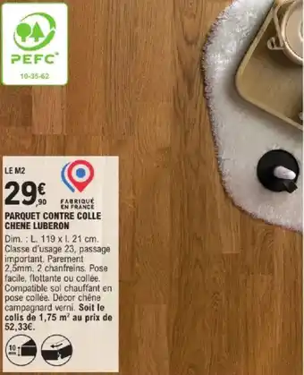 E.Leclerc Brico Parquet contre colle chene luberon offre