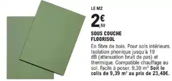 E.Leclerc Brico Sous couche floorisol offre