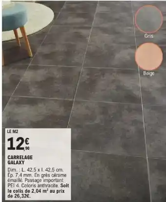E.Leclerc Brico Carrelage galaxy offre