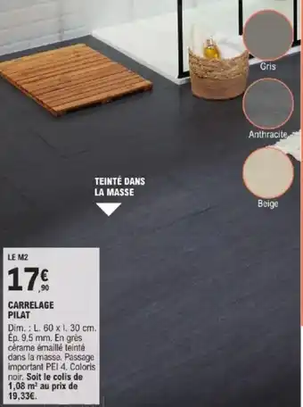 E.Leclerc Brico Carrelage pilat offre