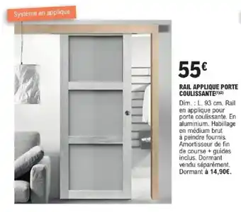 E.Leclerc Brico Rail applique porte coulissante offre