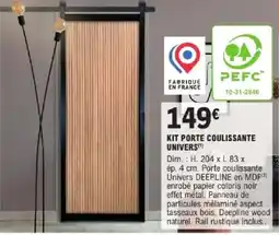 E.Leclerc Brico Kit porte coulissante univers offre
