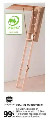 E.Leclerc Brico Escalier escamotable offre