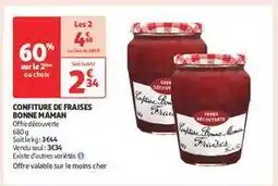 Auchan Confiture De Fraises Bonne Maman offre