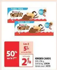 Auchan KINDER Cards offre