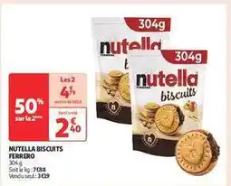 Auchan Nutella Biscuits Ferrero offre
