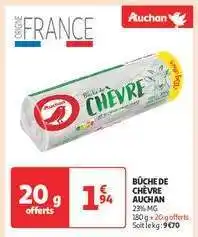 Auchan Bûche De Chèvre Auchan offre
