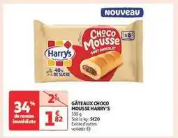 Auchan GÂTEAUX CHOCO MOUSSE HARRY'S offre