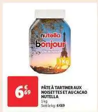 Auchan Nutella Bonjour offre