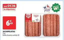 Auchan 18 Chipolatas offre