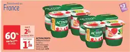 Auchan Activia Fruits offre