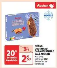 Auchan Grand Gourmand Caramel Beurre Salé Auchan offre
