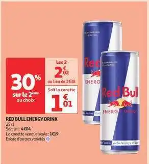 Auchan Red Bull Energy Drink offre