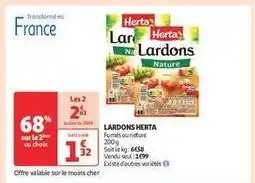 Auchan Lardons Herta offre