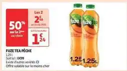 Auchan Fuze Tea Pêche offre
