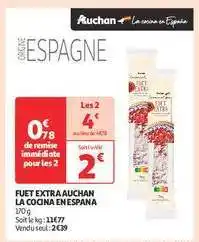Auchan Fuet Extra Auchan La Cocina En Espana offre