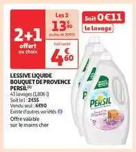 Auchan Lessive Liquide Bouquet De Provence Persil offre