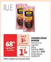 Auchan Chorizo César Moroni offre