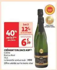 Auchan Crémant D'alsace Aop offre
