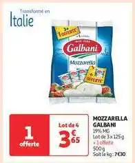 Auchan Mozzarella Galbani offre
