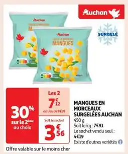 Auchan Mangues En Morceaux Surgelées Auchan offre