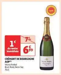 Auchan Crémant De Bourgogne Aop offre