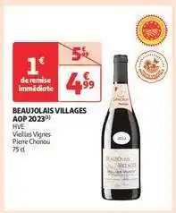 Auchan Beaujolais Villages Aop 2023 offre
