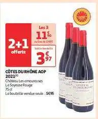 Auchan Côtes Du Rhône Aop 2021 offre